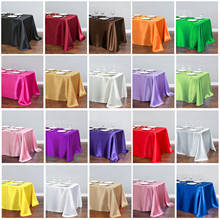 Toalha de mesa decorativa retangular de cetim, toalha para casamento, festas, Natal, banquetes de hotel, 1 peça 2024 - compre barato