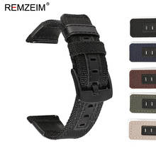 Ремешок нейлоновый для Samsung Galaxy Watch 42 мм 46 мм Active 2 Gear S2 S3 Amazfit, брезентовый браслет для наручных часов 20 мм 22 мм 2024 - купить недорого