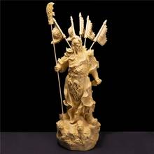 Cypress wood carving, nine dragons, five flags, Guan Yu, god of wealth, office, lucky decoration, 12 p 2024 - buy cheap