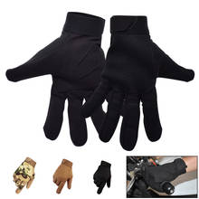 Motorcycle Gloves Full Finger Leather Outdoor Motocross Motorbike Gloves For Kawasaki H2R Z400 W800 Cafe KX 65 85 125 250 250F 2024 - buy cheap