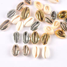 10pcs Plated Natural Shell Gold and silver for handmade SeaShells Home decoration TR0297 2024 - buy cheap