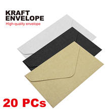 Mini sobres de papel Kraft clásicos, blanco y negro, para ventana, invitación de boda, sobre de regalo, 20 Uds. 2024 - compra barato