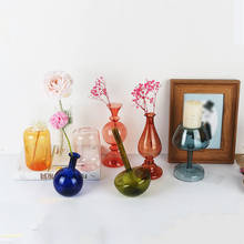 Jarrones de cristal para decoración de escritorio, florero decorativo para balcón, florero de mesa nórdico hidropónico 2024 - compra barato