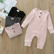 Newborn Infant Baby Boy Girl Knitted Romper Jumpsuit Clothes Outfit Children Kids Autumn Winter New Fashion Solid Cotton Romper 2024 - buy cheap