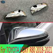 Capa cromada para espelho retrovisor toyota voxy, noah r80 2018 2019, tampa, acabamento, molde 2024 - compre barato