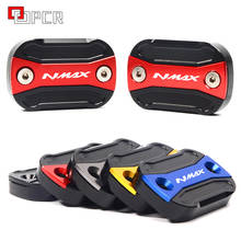 Cnc tampa de freio dianteiro tampa do reservatório de fluido tampa acessórios da motocicleta para yamaha nmax n-max 125 155 2017 2018 2019 azul vermelho preto 2024 - compre barato