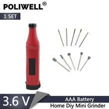 POLIWELL Electric Power Tools 3.6V AAA Dry Battery Mini Grinder Handle Grinding Machine for Engraving Polishing Drilling Cutting 2024 - buy cheap