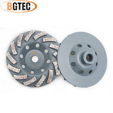 BGTEC 2pcs 5inch Diamond Turbo Row Grinding Cup Wheel 125mm Grinding disc for  concrete, Masonry, construction material 2024 - buy cheap