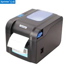 Impressora térmica de recibos e código de barras xprinter 370b, para impressão em papel térmico de 20 a 80mm, adesivos usb 2024 - compre barato
