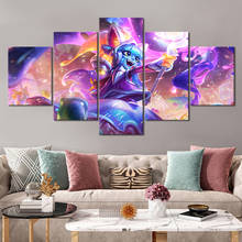 Lulu espaço sulco pele lol parede imagem para sala de estar decoração liga das lendas pintura da lona a feiticeira fae jogo cartaz 2024 - compre barato