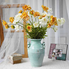 Декоративные хризантемы, ветка лихорадки, искусственные цветы для украшения дома и сада, цветочное украшение для комнаты 2024 - купить недорого