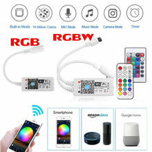 Controlador remoto WiFi para el hogar, tira de luces LED con Control de voz, RGBW, RGB, CCT, WS2811, WS2812B, Pixel, cambio/atenuador/temporizador 2024 - compra barato