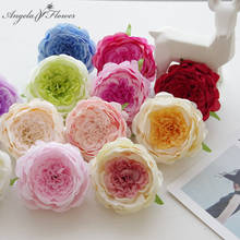 New 5pcs 12cm artificial peonies silk Austin rose flower heads decor wedding Christmas home scrapbooking craft DIY supplies gift 2024 - buy cheap