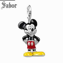 thomas Mouse Doll Charm Pendant,Europe Jewelry For Women,2020 Cute Gift Silver color plated Fit Bracelet jewellery charms 2024 - buy cheap