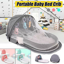 New Hot Portable Baby Infant Mosquito Nets Tent Mattress Bed Cover Travel Foldable Crib SMR88 2024 - buy cheap