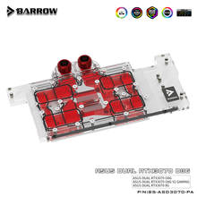 Barrow 3070 GPU Water Block for ASUS DUAL 3070, Full Cover ARGB GPU Cooler, BS-ASD3070-PA 2024 - buy cheap