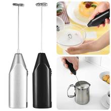 Batedor elétrico prático de cozinha tslm1 para café, leite, espuma, misturador de mão, inoxidável, miniagitador com cabo, 1 peça 2024 - compre barato