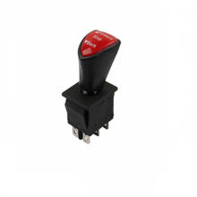 Interruptor rocker deslizante, trava frontal de 6 pinos, ac 250v 16a, ac 125v, 20a, preto, tamanhos 31x25mm, controle remoto 2024 - compre barato