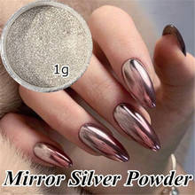 1 Box 1g Nail Mirror Glitter Powder Metallic Color Nail Art UV Gel Polishing Chrome Flakes Pigment Dust Decorations Manicure 2024 - buy cheap