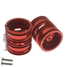 Roda traseira sem pneu, roda traseira de liga, para wpl henglong b14 b24 b16 b36 ural q60 q61 q62 q63 q64 4x4 6x6 partes de caminhão 2024 - compre barato