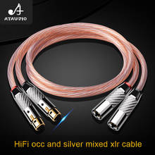 ATAUDIO Hifi Xlr Cable High Quality Copper and Silver-plated 2XLR Male to Female Audio Cable 2024 - buy cheap