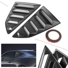 Para chevy 2016 2017 2018 camaro preto fosco janela traseira do carro grelha de ventilação ventilação capa guarnição decoração 2024 - compre barato