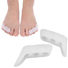 2pcs=1pair Silicone Toe Separator Protectors Triple Gel for Overlapping Bunion Corrector Feet Pain Relief Foot Care Pedicure 2024 - buy cheap