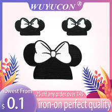 1 Set Sequins  Bow Mouse Sew On Patches For Clothing Bags Decoration Iron On Embroidery Appliques Patch Sewing Diy Accessories 2024 - buy cheap