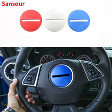 Sansour-pegatinas embellecedoras para volante Interior de coche, accesorios de estilismo ABS para Chevrolet Camaro 2017 Up 2024 - compra barato