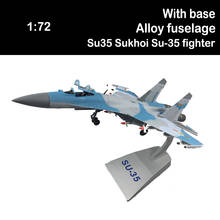 Modelo de avión Su35 Su35 susuhoi, juguete de Su-35 de aleación de Metal fundido a presión, colección F, exhibición militar para adultos, 1/72 2024 - compra barato