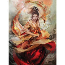 Full Square/Round Drill 5D DIY Diamond Painting Kongfu Woman Embroidery Cross Stitch 5D Home Decor Gift 2024 - buy cheap