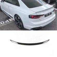 Car Carbon Fiber Rear Spoiler Boot Trunk Bumper Wings For Audi A5 S5 Sedan Spoiler 2017 2018 2019 Car Styling 4 Door FRP 2024 - buy cheap