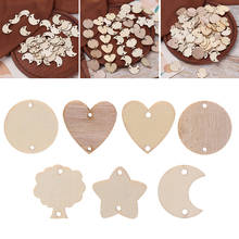 50pcs/set Wooden Circle Discs Tags with Holes Ring Clips Birthday Reminder Calendar Chore Board Plaque DIY Decoration Art Crafts 2024 - buy cheap