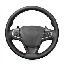 Hand-stitched Black Artificial Leather Car Steering Wheel Cover for Toyota Avensis Camry Verso Avalon Previa (Estima) Harrier 2024 - buy cheap