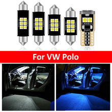 Paquete de bombillas LED blancas para Interior de coche, lámpara de techo Iceblue para Volkswagen VW Polo 6R 6C Mk5 2009-2018, mapa, 12 Uds. 2024 - compra barato