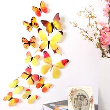 12pcs 3D butterfly Wall Sticker PVC Paper for Wedding Home decoration New Year Home living room and Kids Room Decorations 2024 - buy cheap