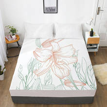 Lençol de cama com faixa elástica 3d, 1 peça, 150x200 135x200, personalizado, todos os tamanhos 2024 - compre barato