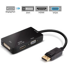 DisplayPort to 4K HDMI 1080P DVI VGA Converter Multi Functional DP HUB Adapter 3 in 1 for Computer Laptop HDTV Multiple Displays 2024 - buy cheap