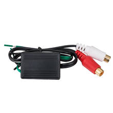AUDIO VIDEO CAR SPEAKER WIRE TO RCA HI/LOW ADAPTER CONVERTER LINE LEVEL OUTPUT 2024 - buy cheap