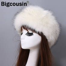 2021 chapéus de pele para o homem feminino grosso elástico de luxo quente chapéu headwarmer earmuff inverno macio neve boné russo zkg03 2024 - compre barato