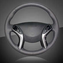 Auto Steering Wheel Cover for Hyundai Elantra 3 2011-2016 Elantra 3 Sport Avante 2011 i30 Car Braid On The Steering Wheel Cover 2024 - buy cheap