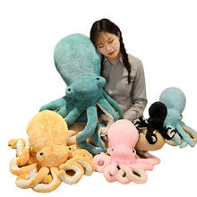 30cm-90cm Lifelike Plush Octopus Toy 90cm Big Size Octopus Pillow Stuffed Marine Life Soft Doll Kids Toys 2024 - buy cheap