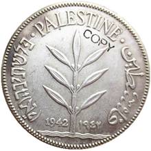 Palestine 1942 100 Mils Silver Plated Copy Decorate Coin 2024 - buy cheap