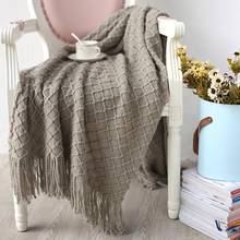 38 Throw Blanket with Tassels for Bed Sofa Chair Home Decor Wall Tapestry Air Condition Quilt for Bedroom 2024 - buy cheap