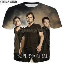 Fashion cool TV Supernatural Winchester Bros t shirt men/women 3D printed t-shirts casual Harajuku style tshirt streetwear tops 2024 - buy cheap