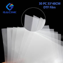 30PC 33*48CM DTF PET Film Direct Transfer Film Printing 75U Thickness Single Or Double Side Release 2024 - buy cheap