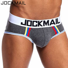 JOCKMAIL Brand Cotton Men Underwear Brief Sexy Gay Penis Pouch Push up calzoncillos hombre slip cueca Gay Underwear male panties 2024 - buy cheap