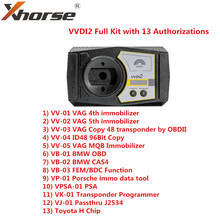 Xhorse-Kit completo VVDI2, con 13 certificaciones, OBD48 + 96 bits, 48-Clon + MQB +, para BMW, función EM/BDC, versión completa vdi2 2024 - compra barato