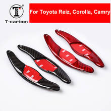 Car Styling Real Carbon Fiber Steering Wheel Shift Paddle Shifter Extension For TOYOTA Toyota Reiz Corolla Camry Interior Inner 2024 - buy cheap
