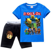 ROBLOXing-Conjunto de ropa de verano para niños, traje de cumpleaños de manga larga, trajes deportivos para niños, sudaderas con capucha y pantalones, novedad de 2021 2024 - compra barato